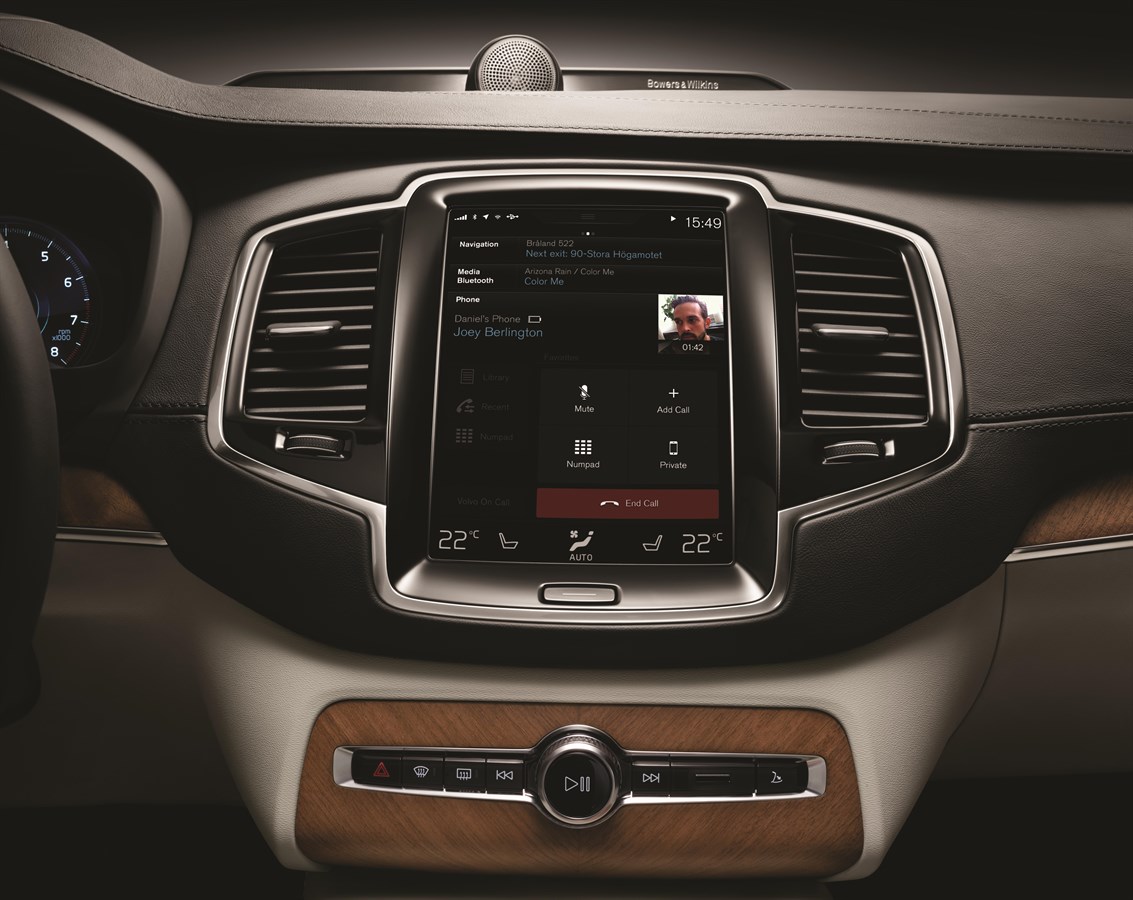 Intuitiver Bedienkomfort im neuen Volvo XC90: Touchscreen