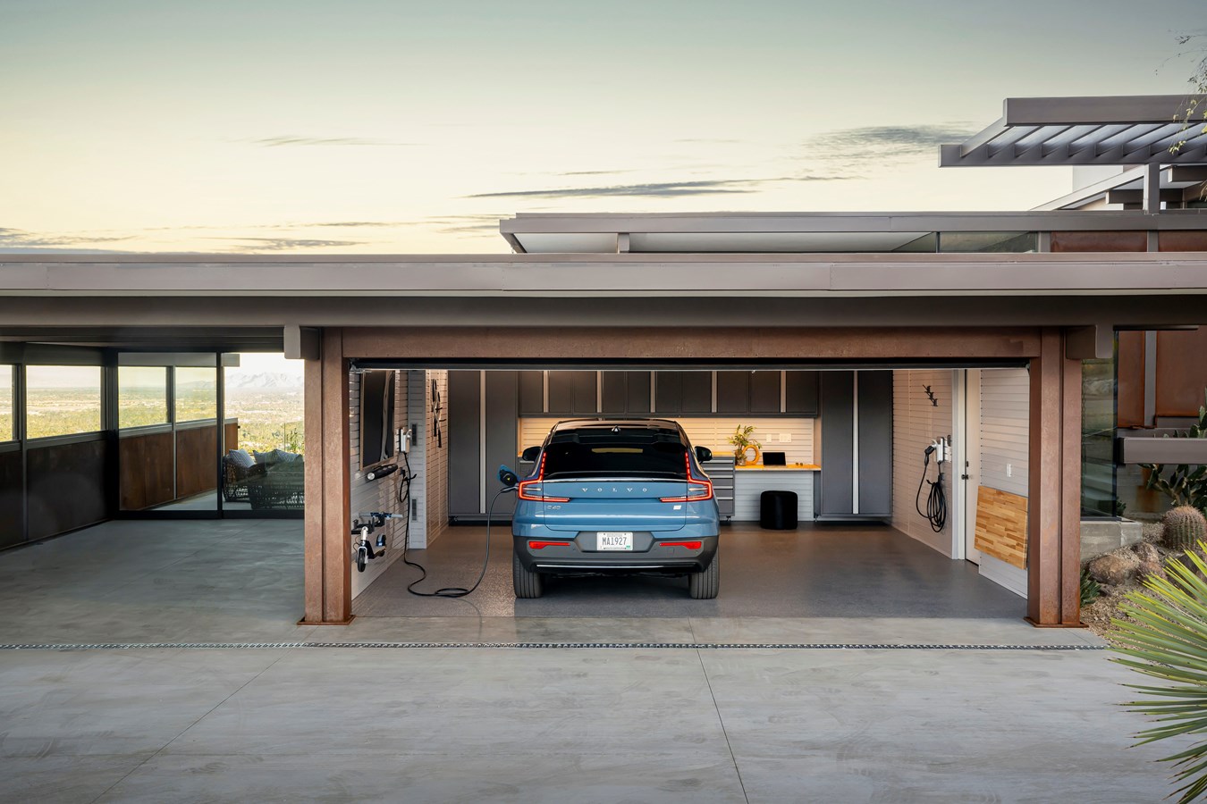 Volvo Car USA Showcases the All-Electric C40 Recharge in the “Recharge  Garage” Designed in Partnership with Garage Living and Compass - Volvo Car  USA Newsroom