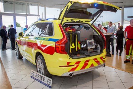 Le premier nouveau Volvo XC90 transformé en véhicule d’intervention SMUR a été livré à l’hôpital St Nikolaus d’Eupen.