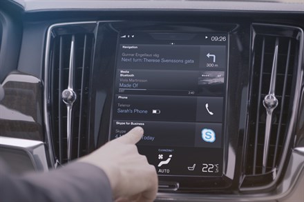 Volvo Cars lanserar Microsofts Skype for Business till 90-serien