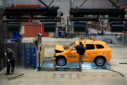 Volvo Cars' crash-test laboratory 10 years